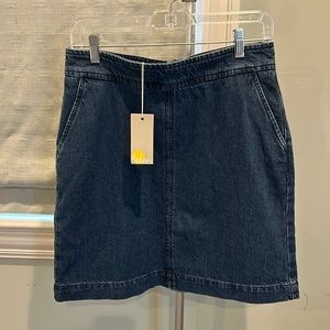 Boden denim mini skirt with pockets, US size 6R